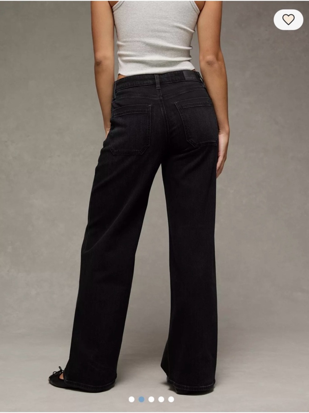 AE Dreamy Drape Stretch Super High-Waisted Baggy Wide-Leg Jean NEW WITH TAGS